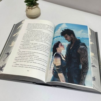 Xaden y Violet en la playa