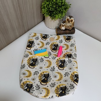 Saco con Fuelle Gatos con lunas