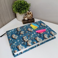 Funda Ajustable Azul con Libros