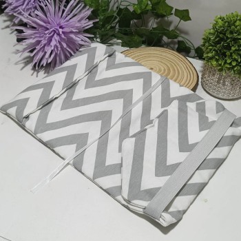 Funda Ajustable Chevron Gris