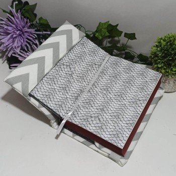 Funda Ajustable Chevron Gris