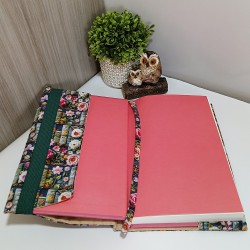 Funda Ajustable Libros y Flores