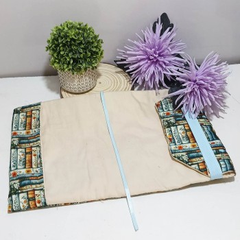 Funda Ajustable – Libros Floral Celeste