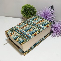 Funda Ajustable – Libros Floral Celeste