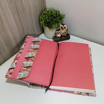 Funda Ajustable Rosa con Libros