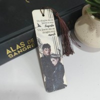 Marcapáginas Madera de Violet y Xaden