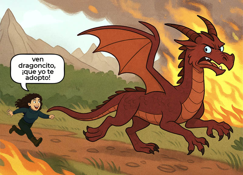 alana y su dragon